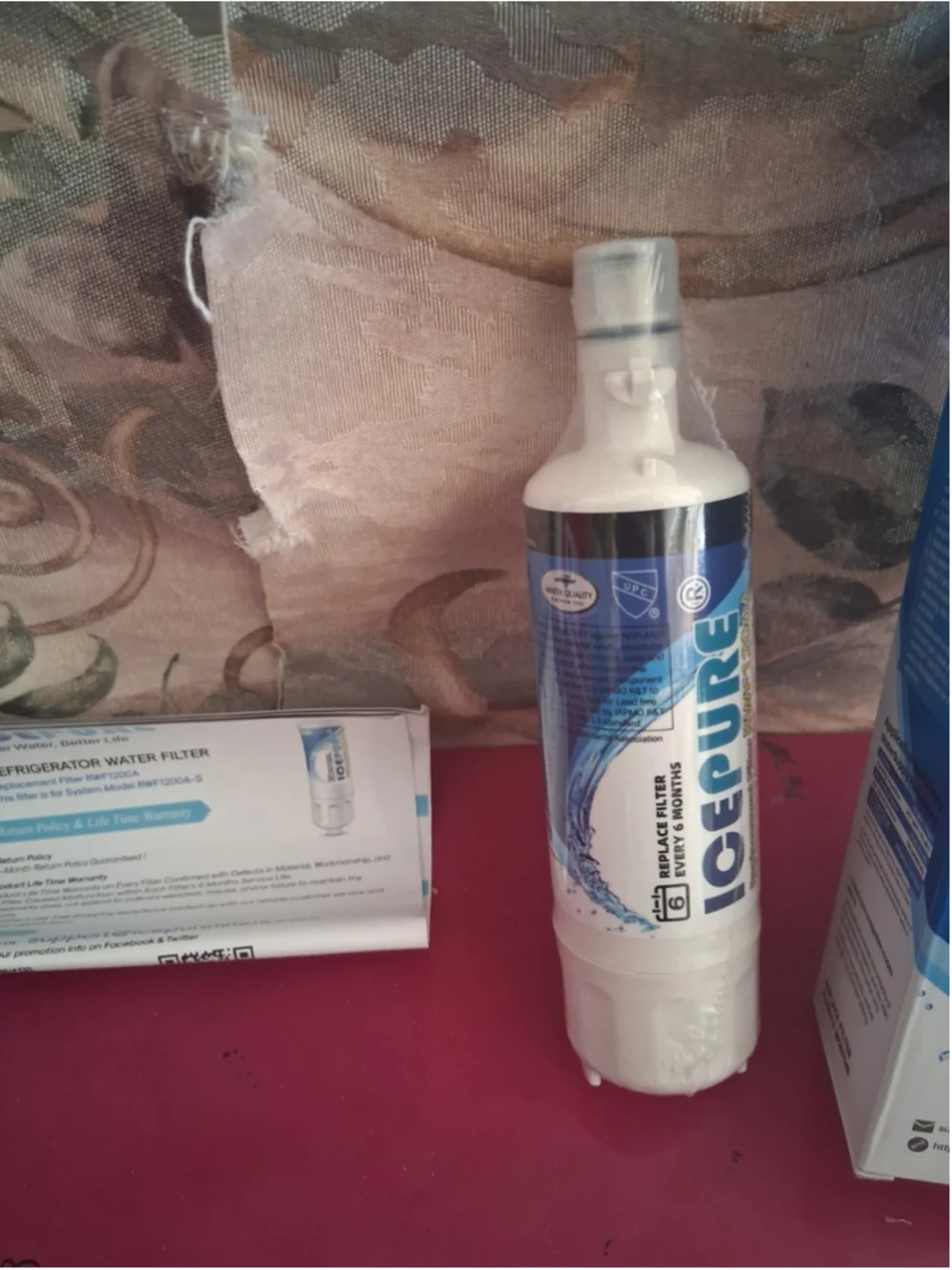 ICEPURE BPA Free Refrigerator Water Filter RWF1200A RWF1200A-S Replacement